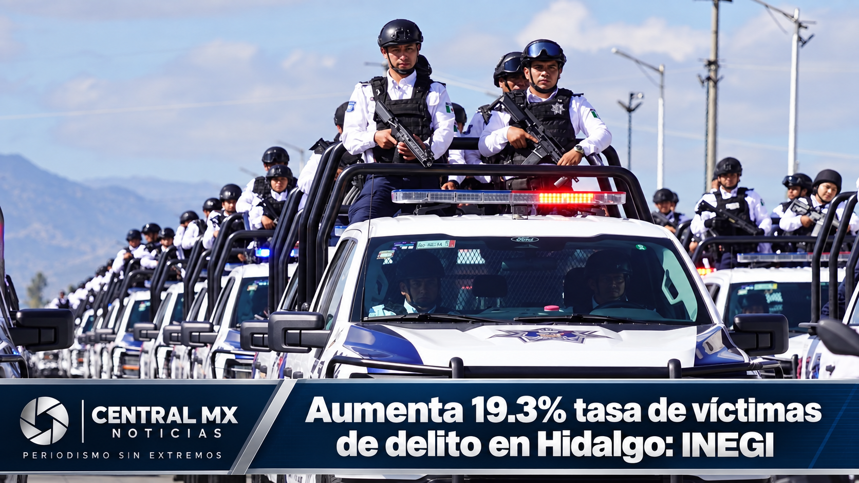 Aumenta 19.3% tasa de víctimas de delito en Hidalgo: INEGI.