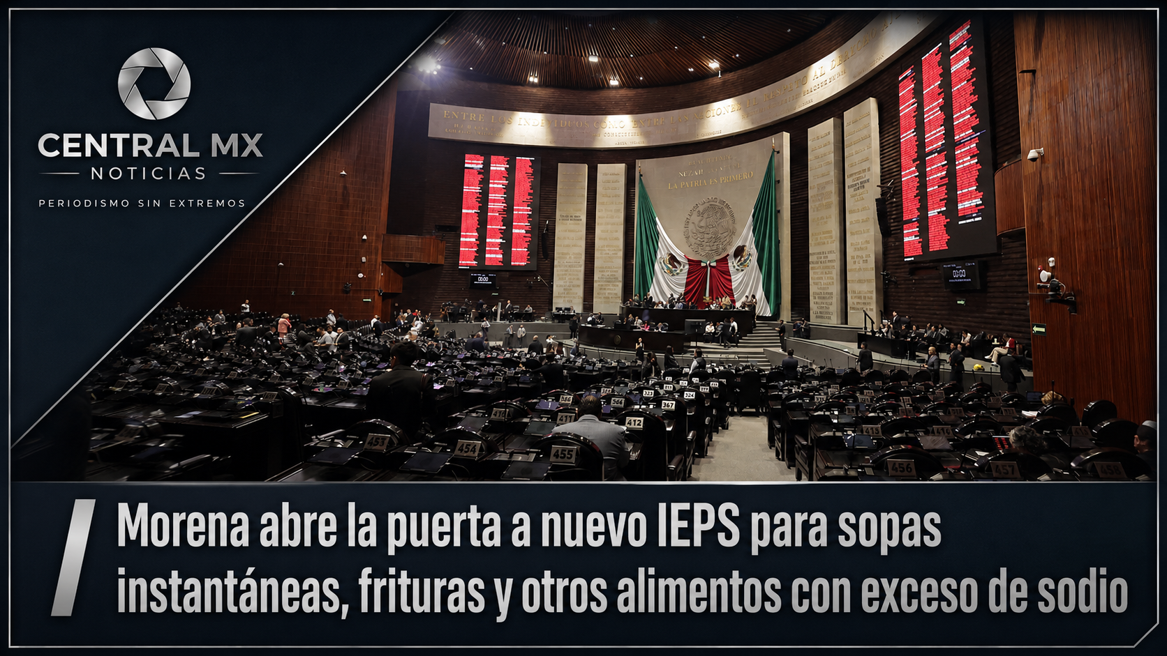 Morena abre la puerta a nuevo IEPS para alimentos con exceso de sodio.