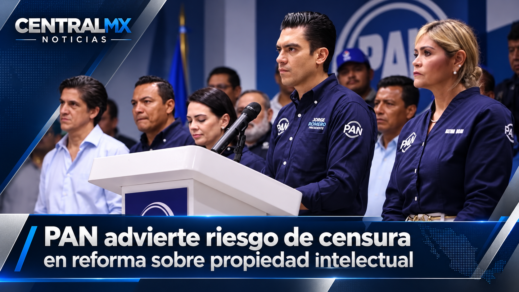 PAN advierte riesgo de censura en reforma sobre propiedad intelectual.