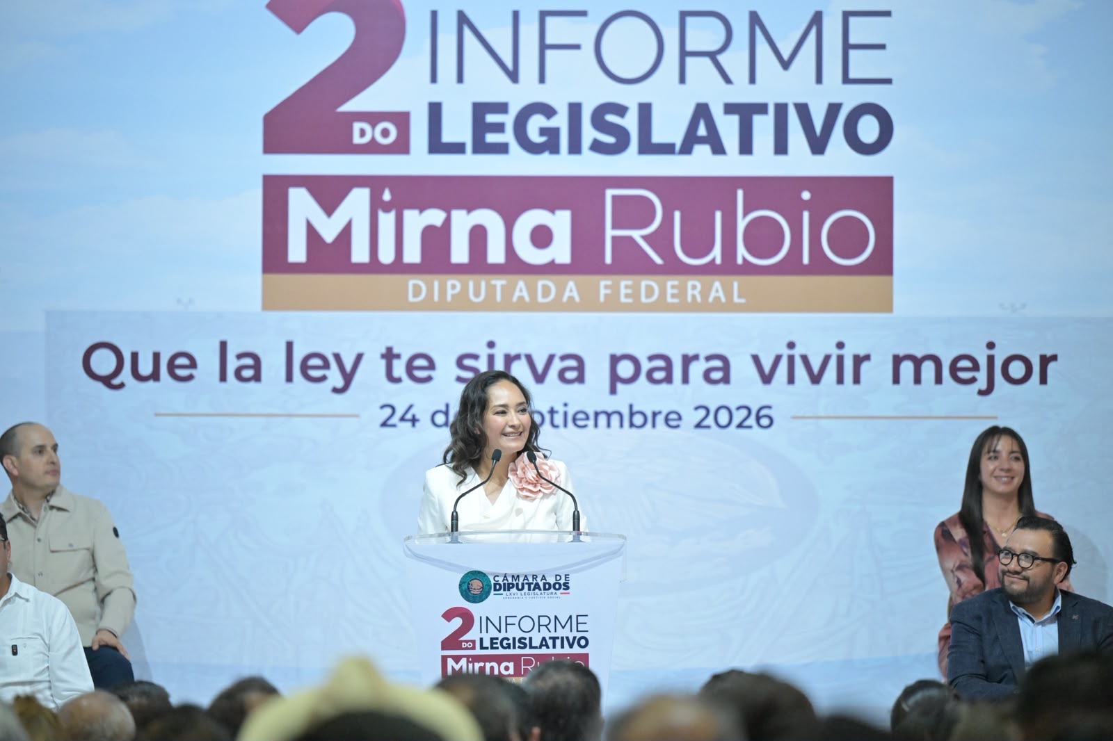 Mirna Rubio reporta 32 iniciativas en dos años de trabajo legislativo