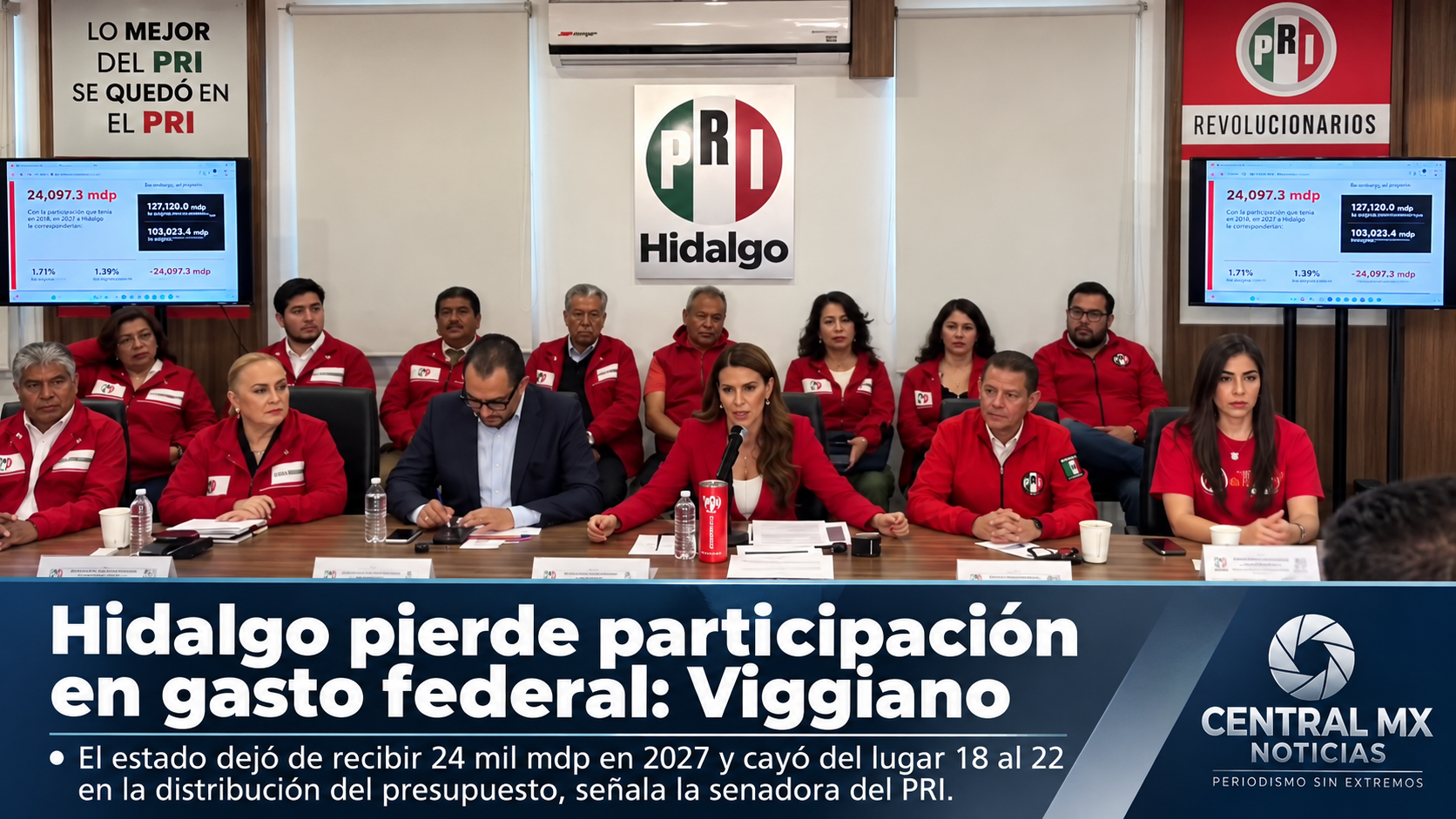 Hidalgo pierde participación en gasto federal; Viggiano calcula brecha de 24 mil mdp