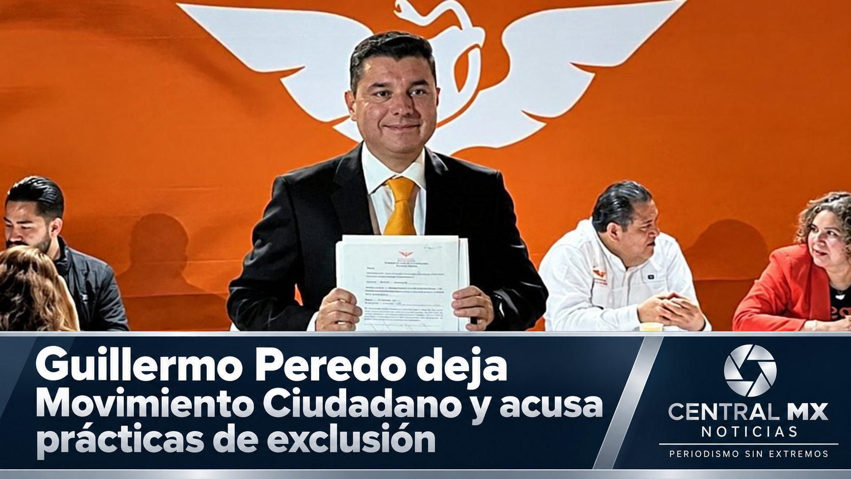 Guillermo Peredo deja Movimiento Ciudadano y acusa «prácticas de exclusión». 