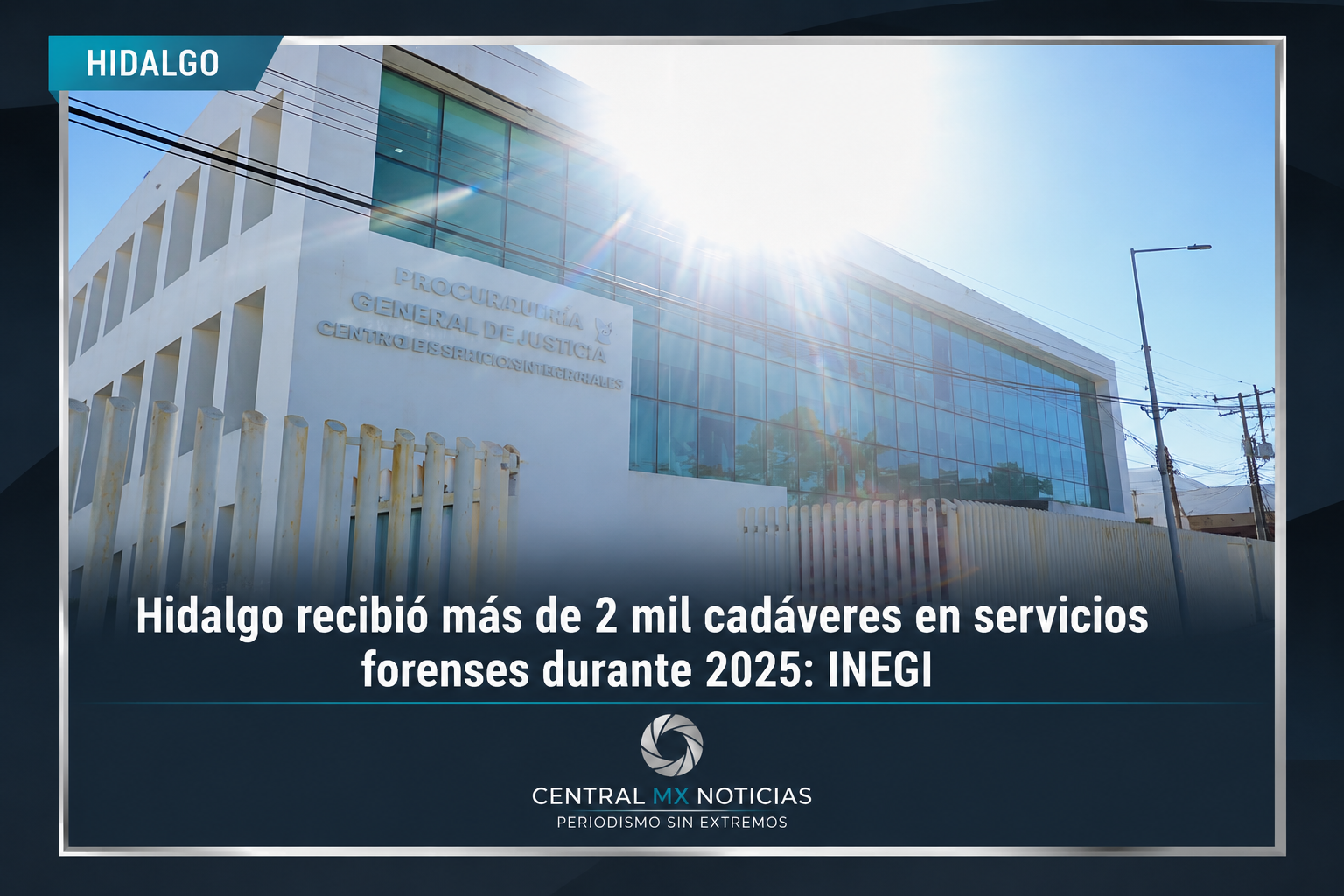 Hidalgo recibió más de 2 mil cadáveres en servicios forenses durante 2025: INEGI