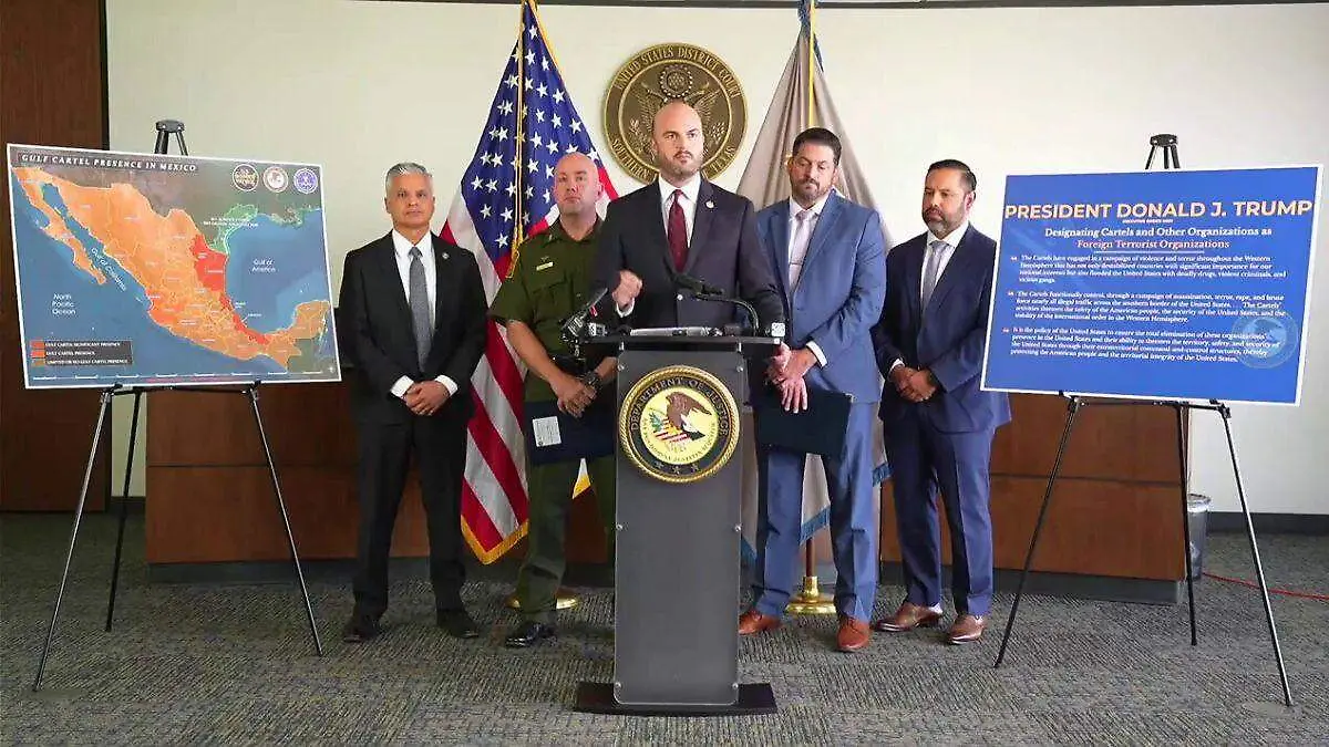 Acusan en Texas a mexicano de apoyar al Cártel del Golfo.