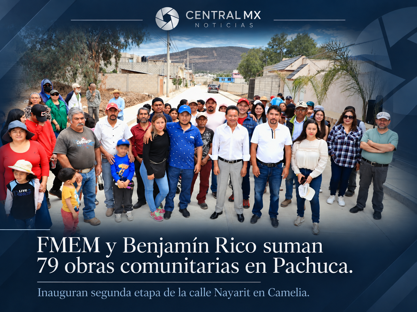 Fundación María Elena Moreno y Benjamín Rico suman 79 obras comunitarias en Pachuca