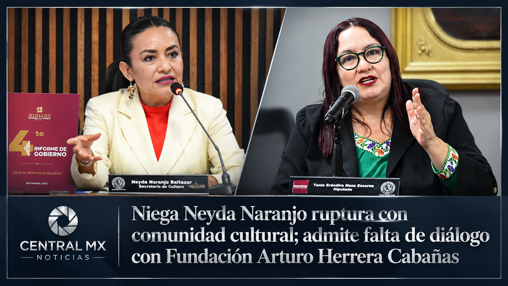 Niega Neyda Naranjo ruptura con comunidad cultural; admite falta de diálogo con Fundación Arturo Herrera Cabañas.