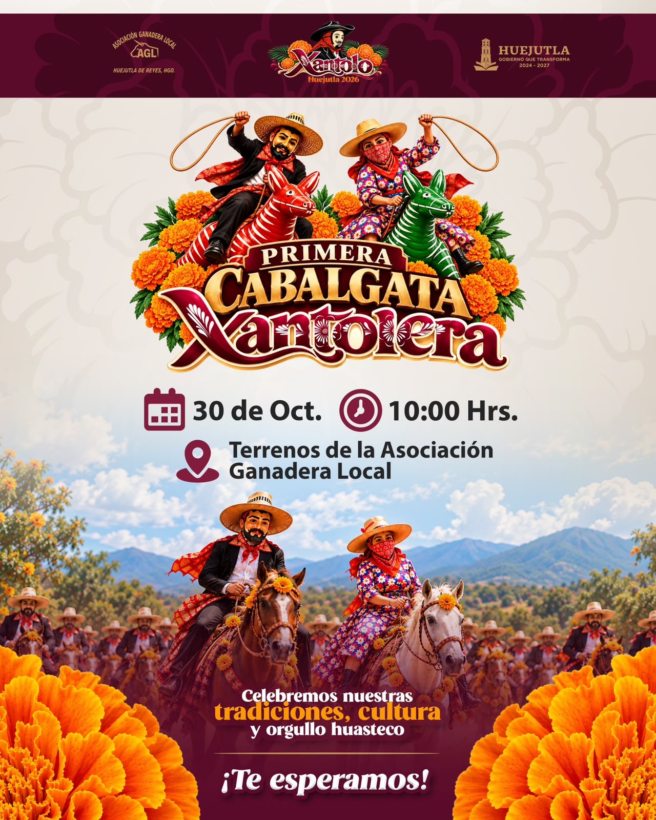 Huejutla realizará su Primera Cabalgata Xantolera el 30 de octubre