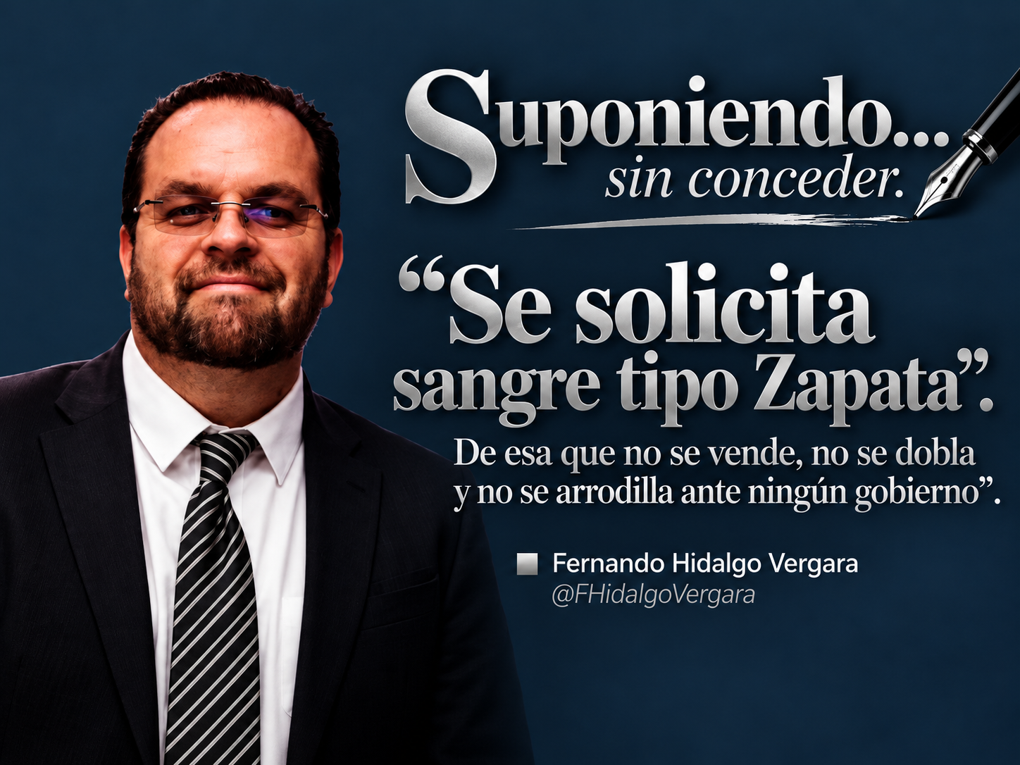Suponiendo…sin conceder.