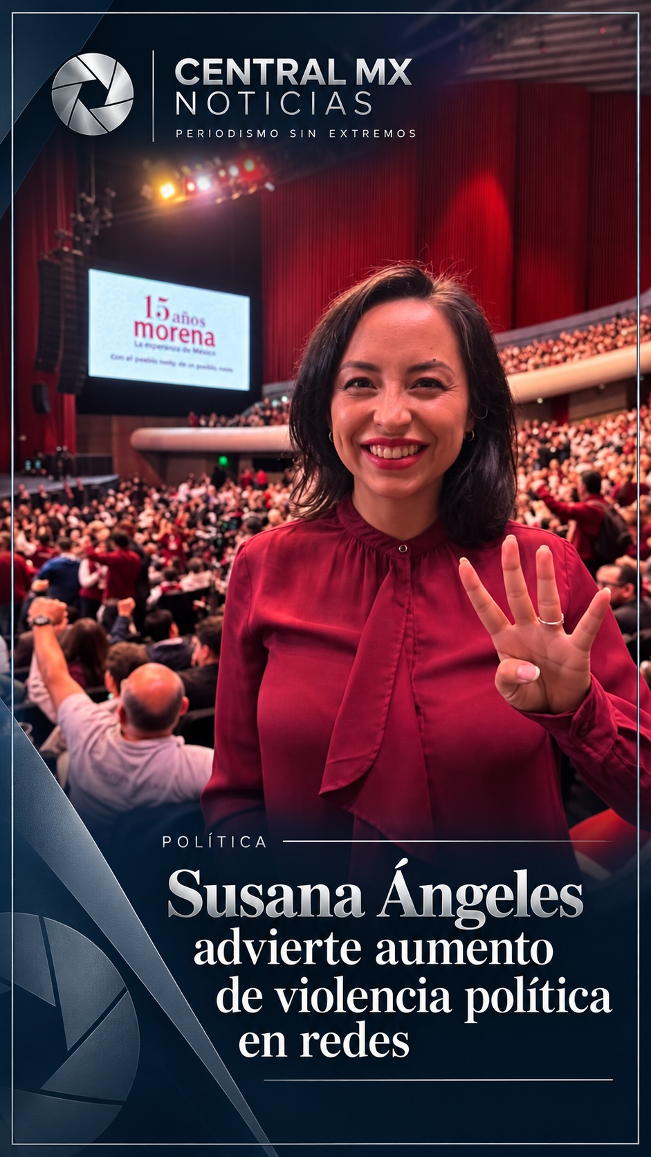 Advierte Susana Ángeles aumento de violencia política contra mujeres en redes sociales.