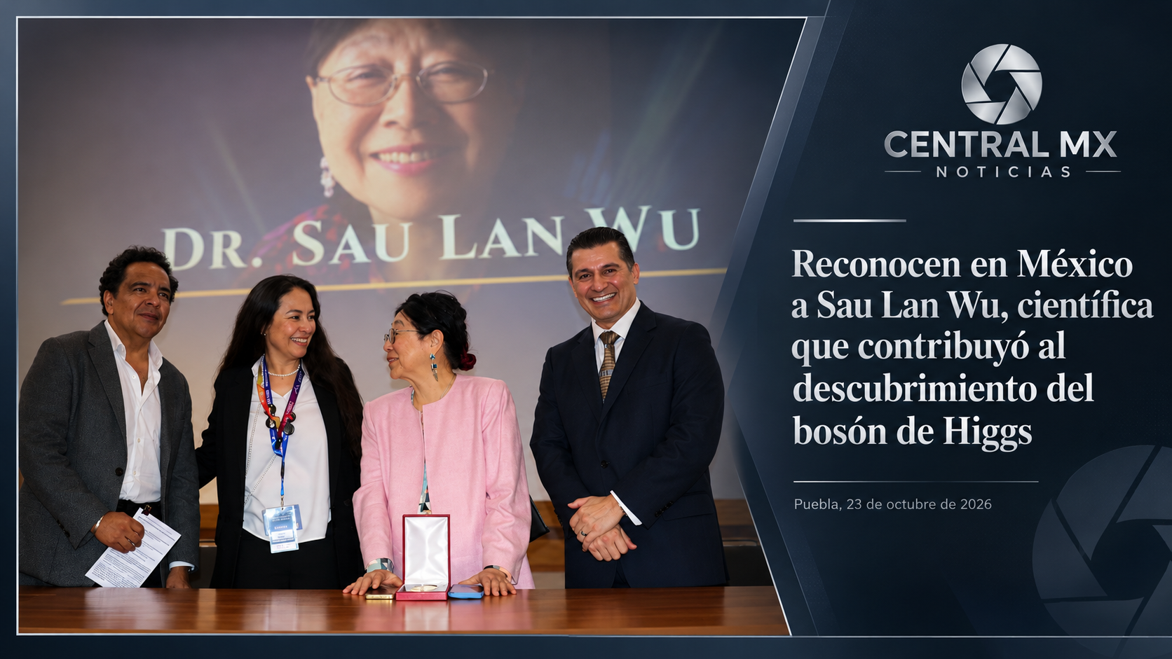 Reconocen en México a Sau Lan Wu, científica que contribuyó al descubrimiento del bosón de Higgs