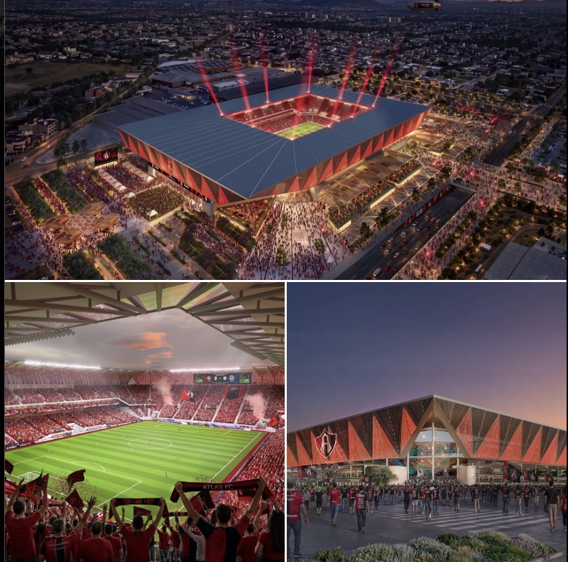 Atlas anuncia nuevo estadio para 40 mil aficionados; invertirá 450 mdd
