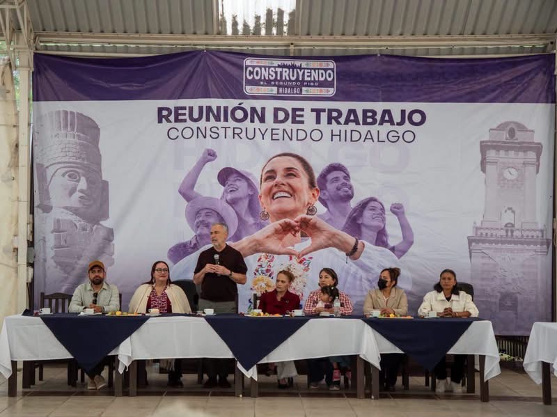Tania Meza y Ramírez Cuéllar reúnen a liderazgos de Morena en Pachuca